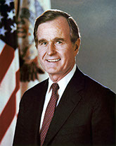 George H. W. Bush, between 1981 and 1989 (Official, editited Portrait as Vice President)