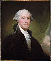 George Washington, gemalt 1795 von Gilbert Stuart