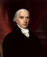 James Madison, gemalt um 1821 von Gilbert Stuart
