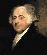 John Adams, gemalt von Gilbert Stuart