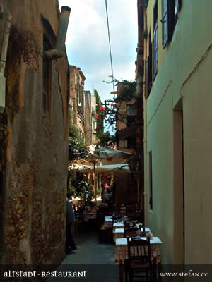 Restaurant in der Altstadt von Chania